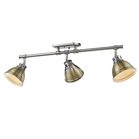 Semi-Flush Mts. Directional by Golden ( 62 | 3602-3SF PW-AB Duncan ) 