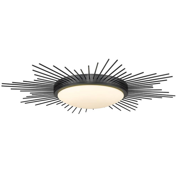 Flush Mounts Bowl Style by Golden ( 62 | 9126-FM24 BLK-OP Kieran ) 