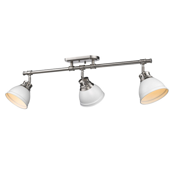 Semi-Flush Mts. Directional by Golden ( 62 | 3602-3SF PW-WHT Duncan ) 