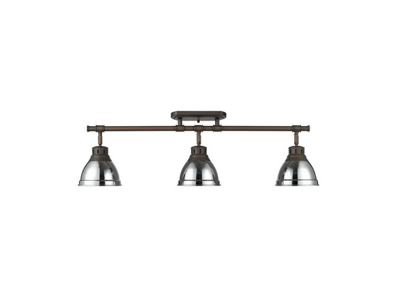 Semi-Flush Mts. Directional by Golden ( 62 | 3602-3SF RBZ-CH Duncan ) 