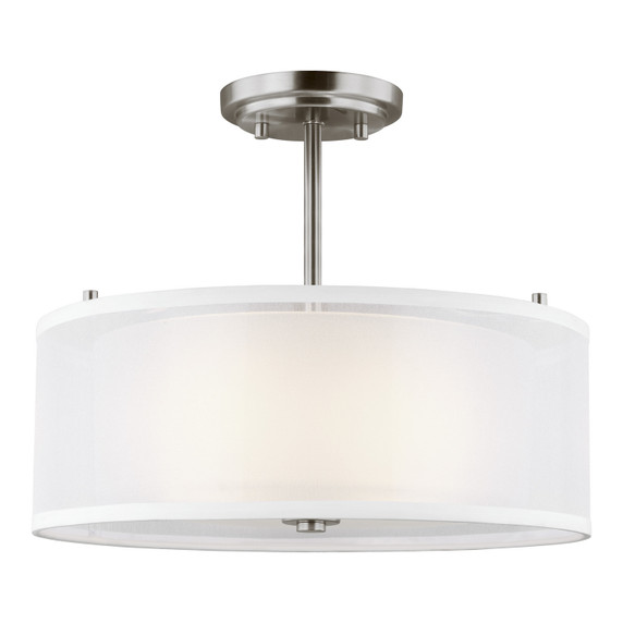 Semi-Flush Mts. Drum Shade by Generation Lighting ( 1 | 7737302EN3-962 Elmwood Park ) 