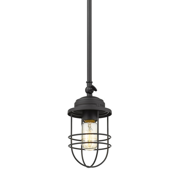 Mini Pendants Open Frame by Golden ( 62 | 9808-M1L BLK Seaport ) 