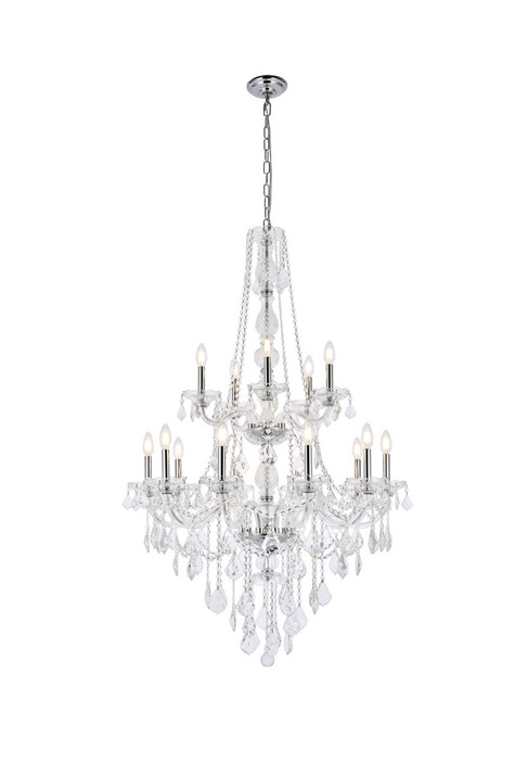 Large Chandeliers Candle by Elegant Lighting ( 173 | V7815G33C-GT/RC Verona ) 