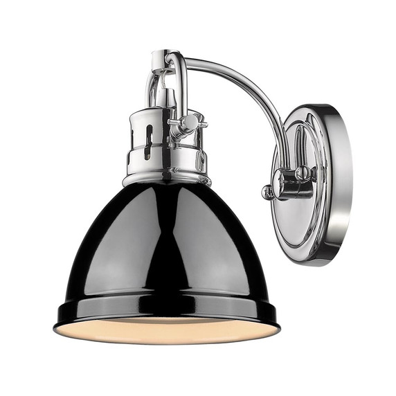 Sconces Directional/Cylinder by Golden ( 62 | 3602-BA1 CH-BK Duncan ) 