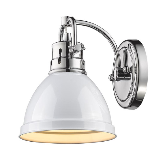 Sconces Directional/Cylinder by Golden ( 62 | 3602-BA1 CH-WH Duncan ) 