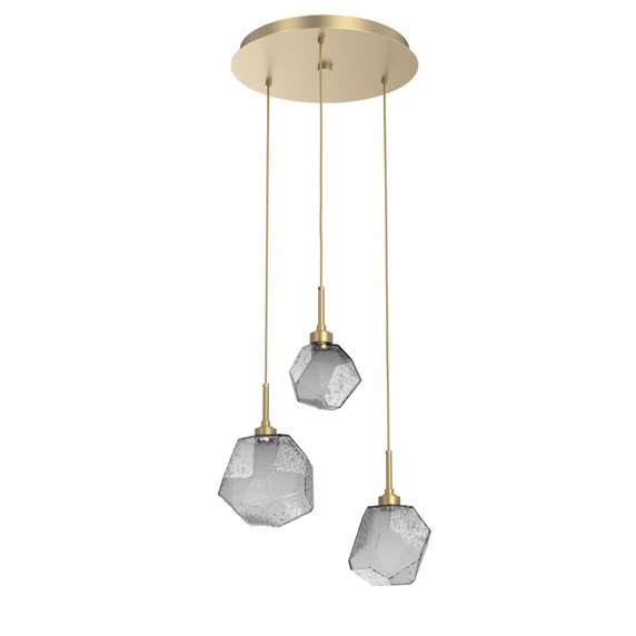 Mini Pendants 3 Light Cluster by Hammerton Studio ( 404 | CHB0039-03-GB-S-C01-L3 Gem ) 