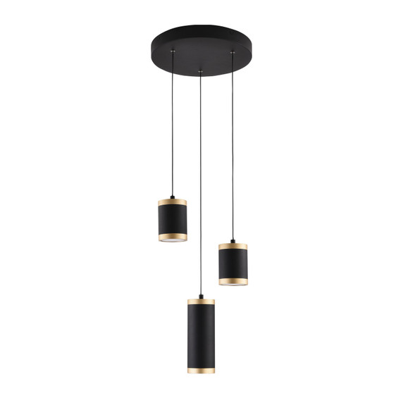 Mini Chandeliers Multi-Port/Cascade by ET2 ( 86 | E22943-BKGLD Cuff ) 