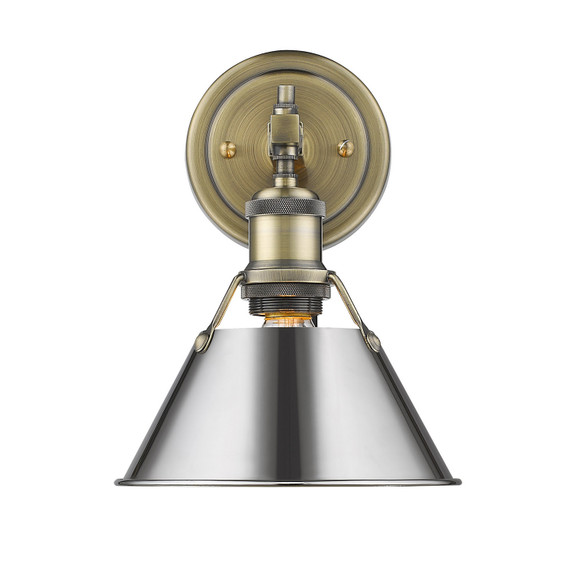 Sconces Directional/Cylinder by Golden ( 62 | 3306-BA1 AB-CH Orwell ) 