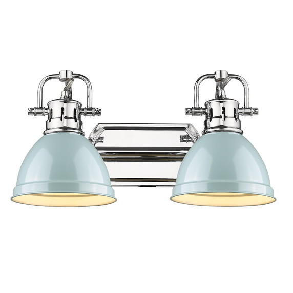 Bathroom Fixtures Two Lights by Golden ( 62 | 3602-BA2 CH-SF Duncan ) 