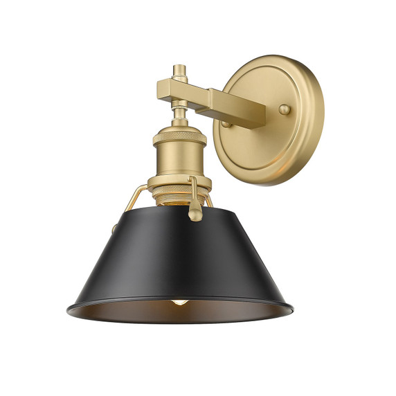 Sconces Metal by Golden ( 62 | 3306-BA1 BCB-BLK Orwell ) 