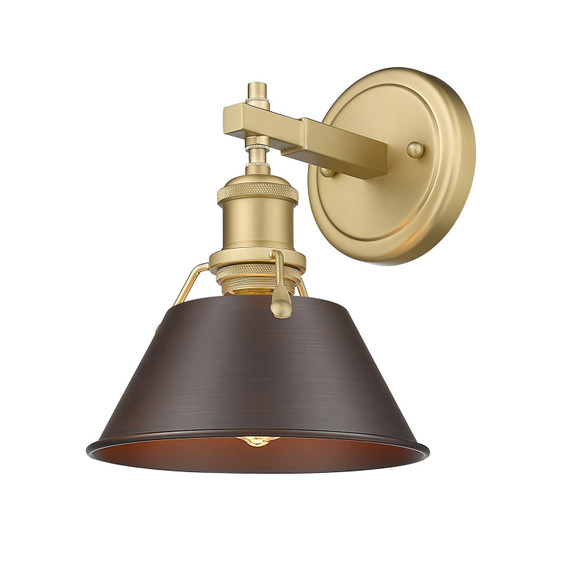 Sconces Metal by Golden ( 62 | 3306-BA1 BCB-RBZ Orwell ) 