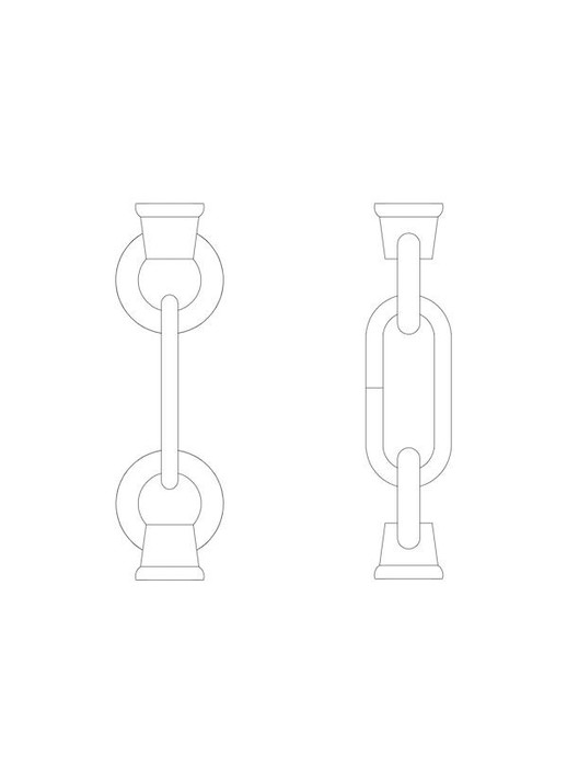 Specialty Items Fixture Accents/Parts by Generation Lighting ( 1 | 9122-802 Replacement Chain ) 