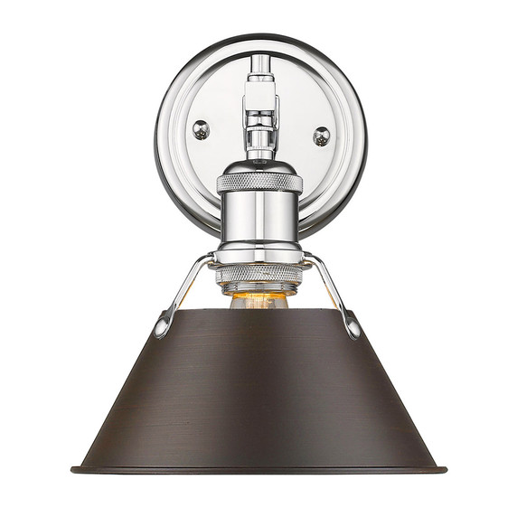 Sconces Directional/Cylinder by Golden ( 62 | 3306-BA1 CH-RBZ Orwell ) 