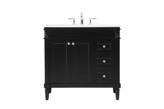 Plumbing Bath Chests/Vanities by Elegant Lighting ( 173 | VF31836BK Bennett ) 