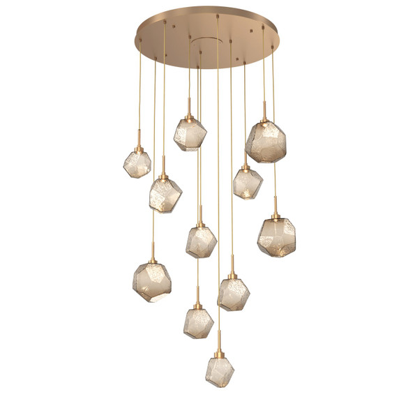 Large Chandeliers Multi-Port/Cascade by Hammerton Studio ( 404 | CHB0039-11-NB-B-C01-L3 Gem ) 