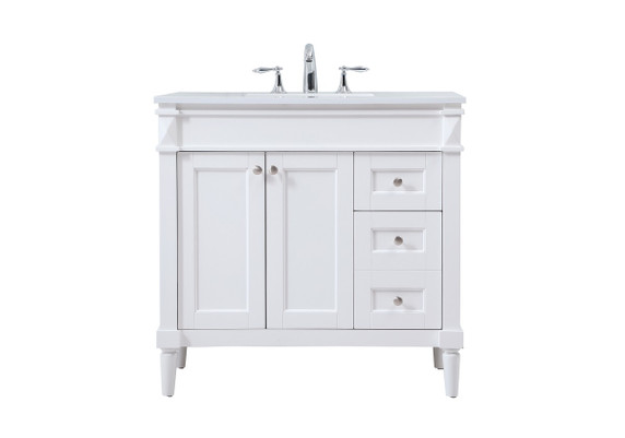 Plumbing Bath Chests/Vanities by Elegant Lighting ( 173 | VF31836WH Bennett ) 