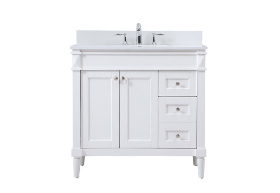 Plumbing Bath Chests/Vanities by Elegant Lighting ( 173 | VF31836WH-BS Bennett ) 