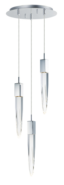 Mini Pendants 3 Light Cluster by ET2 ( 86 | E31243-20PC Quartz ) 