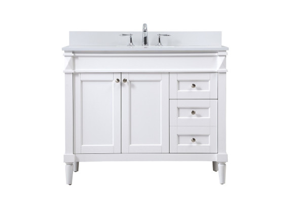 Plumbing Bath Chests/Vanities by Elegant Lighting ( 173 | VF31842WH-BS Bennett ) 