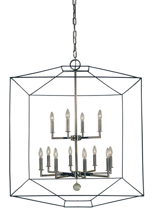 Foyer/Hall Lanterns Open Frame by Framburg ( 8 | 5308 PN/MBLACK Isabella ) 