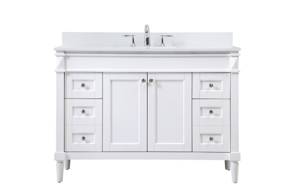 Plumbing Bath Chests/Vanities by Elegant Lighting ( 173 | VF31848WH-BS Bennett ) 
