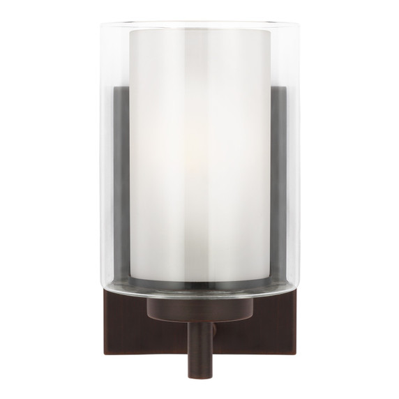 Sconces Single Glass by Generation Lighting ( 1 | 4137301EN3-710 Elmwood Park ) 