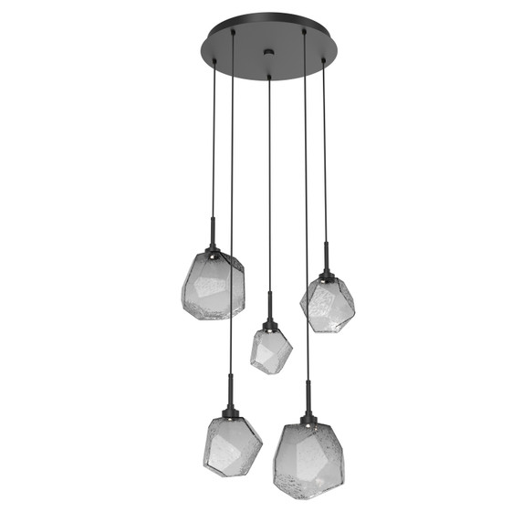 Mid. Chandeliers Multi-Port/Cascade by Hammerton Studio ( 404 | CHB0039-05-MB-S-C01-L3-RTS Gem ) 