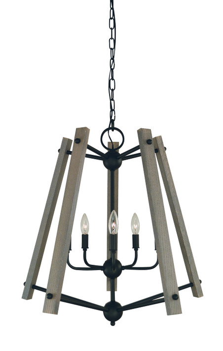 Mid. Chandeliers Candle by Framburg ( 8 | L1137 MBLACK Meredith ) 