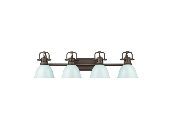 Bathroom Fixtures Four Lights by Golden ( 62 | 3602-BA4 RBZ-SF Duncan ) 