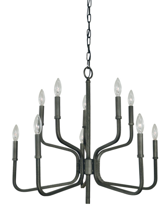 Mid. Chandeliers Candle by Framburg ( 8 | 5480 IRON Heidelberg ) 