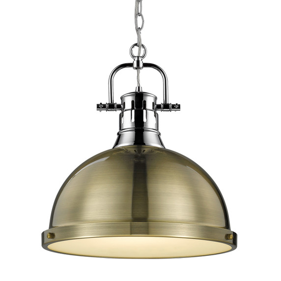 Pendants Metal Shade by Golden ( 62 | 3602-L CH-AB Duncan ) 