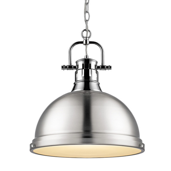 Pendants Metal Shade by Golden ( 62 | 3602-L CH-PW Duncan ) 
