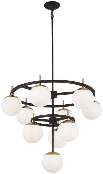 Mid. Chandeliers Glass Down by George Kovacs ( 42 | P1358-618 Alluria ) 