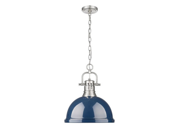 Pendants Metal Shade by Golden ( 62 | 3602-L PW-NVY Duncan ) 