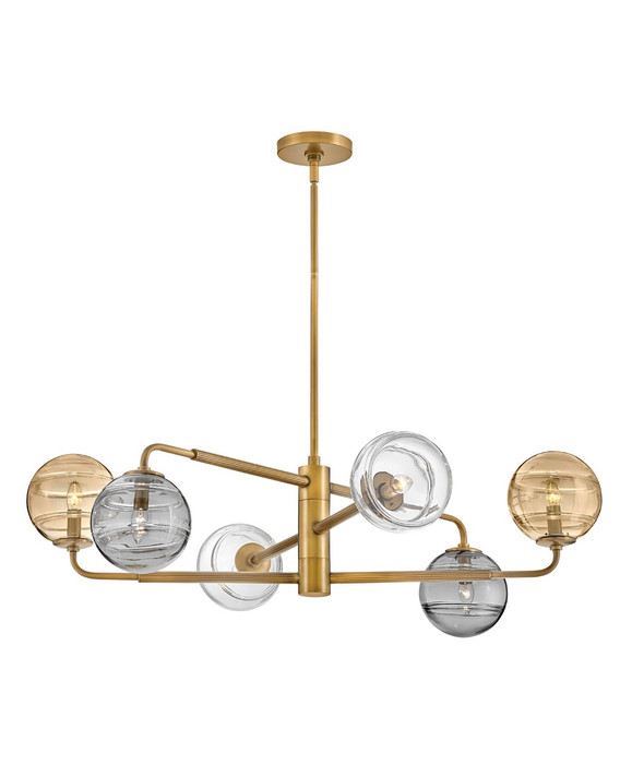 Mid. Chandeliers Glass Up by Fredrick Ramond ( 138 | FR30506HBR Oberon ) 