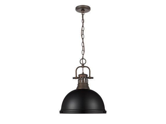 Pendants Metal Shade by Golden ( 62 | 3602-L RBZ-BLK Duncan ) 