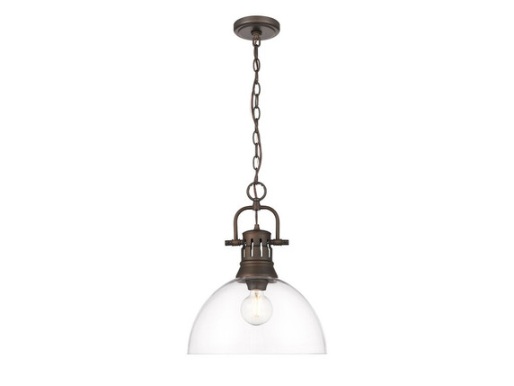 Pendants Glass Down by Golden ( 62 | 3602-L RBZ-CLR Duncan ) 