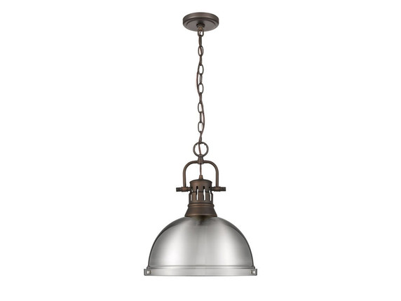 Pendants Metal Shade by Golden ( 62 | 3602-L RBZ-PW Duncan ) 
