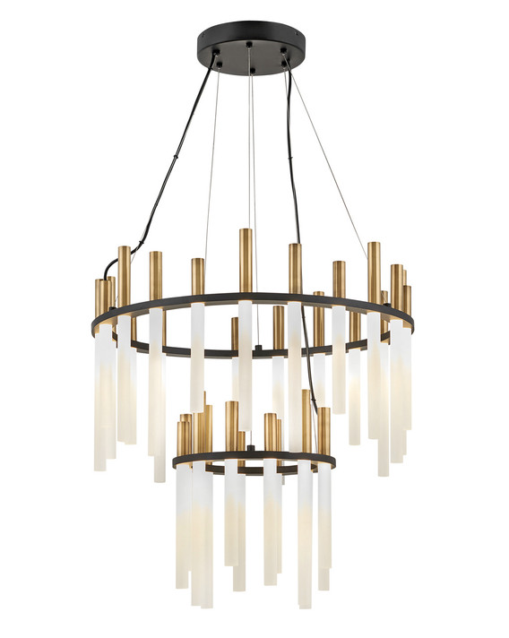 Mid. Chandeliers Glass Down by Fredrick Ramond ( 138 | FR30708BLK Echo ) 