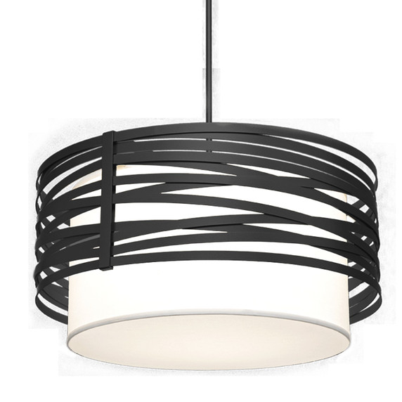 Pendants Drum Shade by Hammerton Studio ( 404 | CHB0013-24-MB-SH-001-E2 Tempest ) 