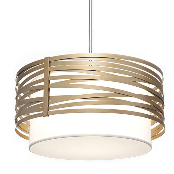 Pendants Drum Shade by Hammerton Studio ( 404 | CHB0013-24-NB-SH-001-E2 Tempest ) 