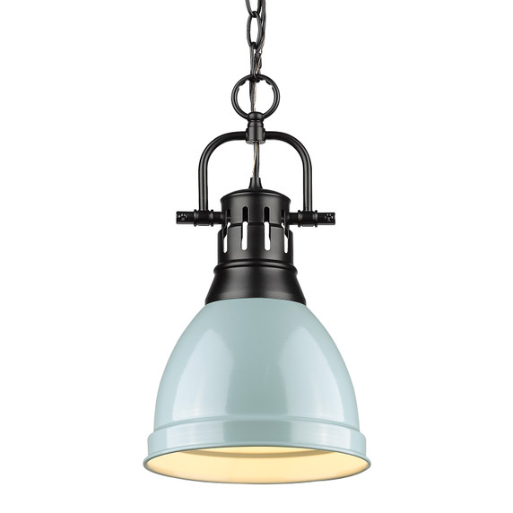 Mini Pendants Metal Shade by Golden ( 62 | 3602-S BLK-SF Duncan ) 
