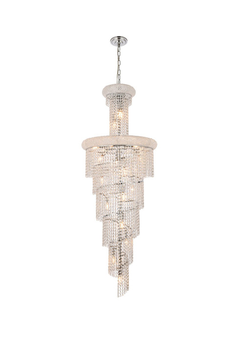 Large Chandeliers Glass Shade by Elegant Lighting ( 173 | V1800SR22C/RC Spiral ) 