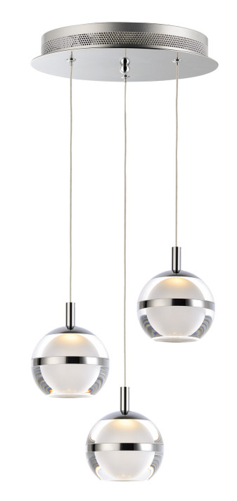 Mini Pendants 3 Light Cluster by ET2 ( 86 | E24593-93PC Swank ) 
