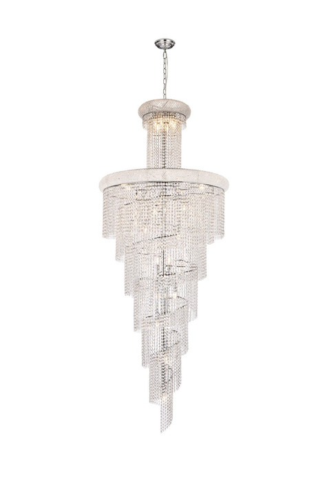 Large Chandeliers Glass Shade by Elegant Lighting ( 173 | V1800SR36C/RC Spiral ) 
