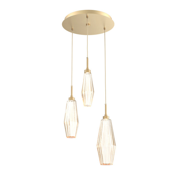 Mini Pendants 3 Light Cluster by Hammerton Studio ( 404 | CHB0049-03-GB-RA-C01-L1 Aalto ) 