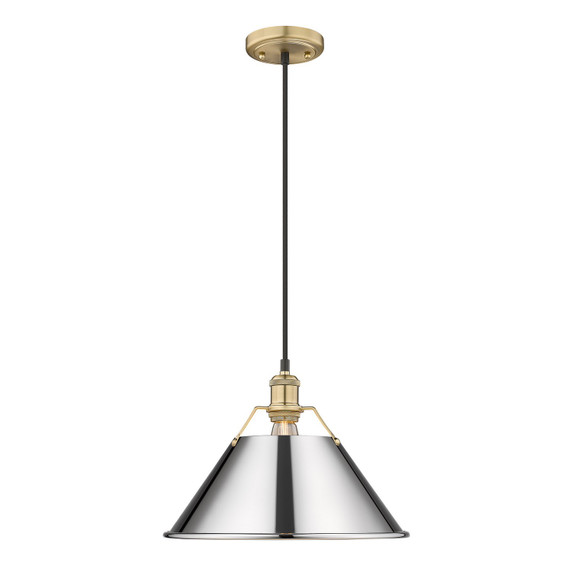Pendants Metal Shade by Golden ( 62 | 3306-L BCB-CH Orwell ) 