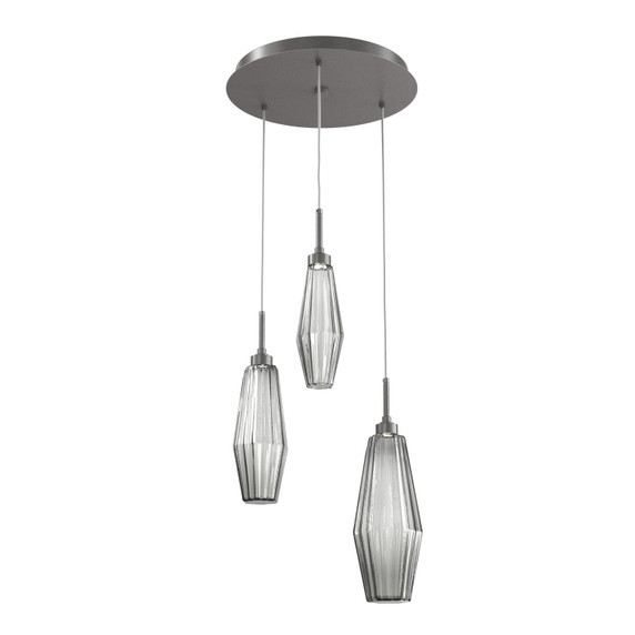 Mini Pendants 3 Light Cluster by Hammerton Studio ( 404 | CHB0049-03-GP-RS-C01-L1 Aalto ) 