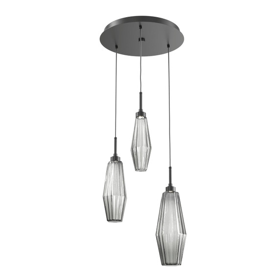 Mini Pendants 3 Light Cluster by Hammerton Studio ( 404 | CHB0049-03-MB-RS-C01-L1 Aalto ) 