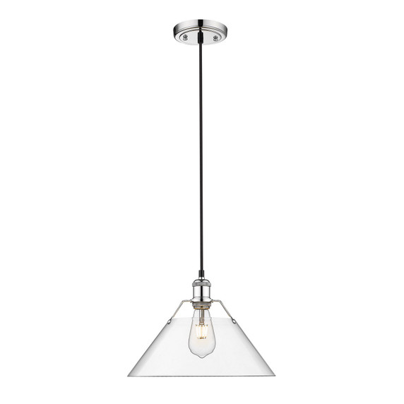 Pendants Glass Down by Golden ( 62 | 3306-L CH-CLR Orwell ) 